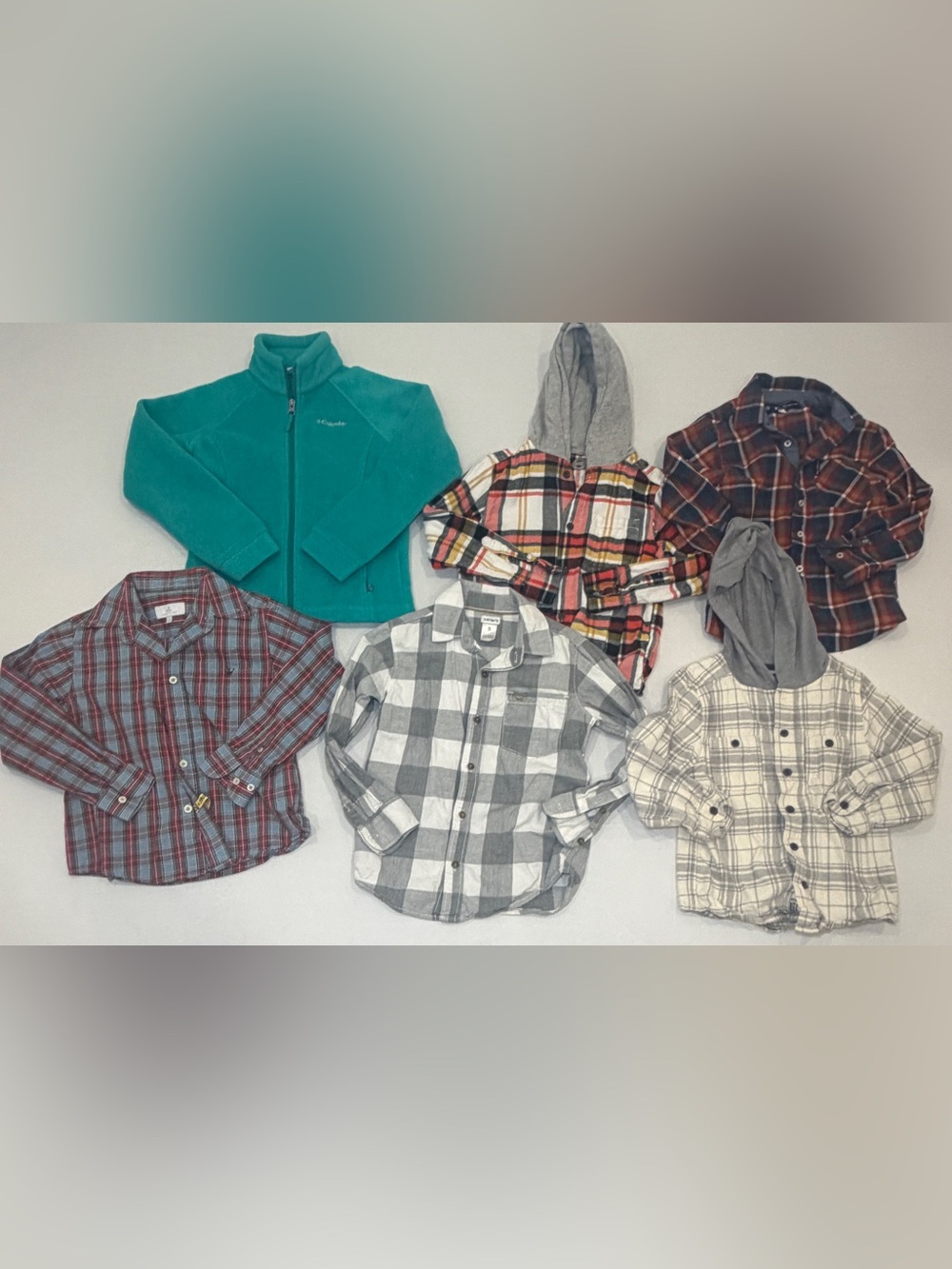 Columbia fleece , Carters , Osh Kosh boys button down top  boys size 5